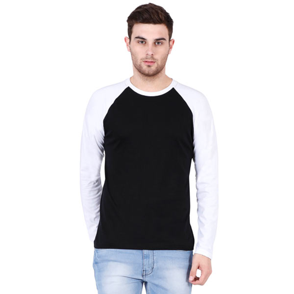 Customized Mens Full Hand T-Shirt S / Black