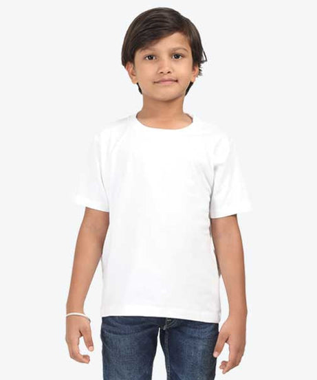 Customized Kids Boys T-Shirt 0 To 13 Years / White
