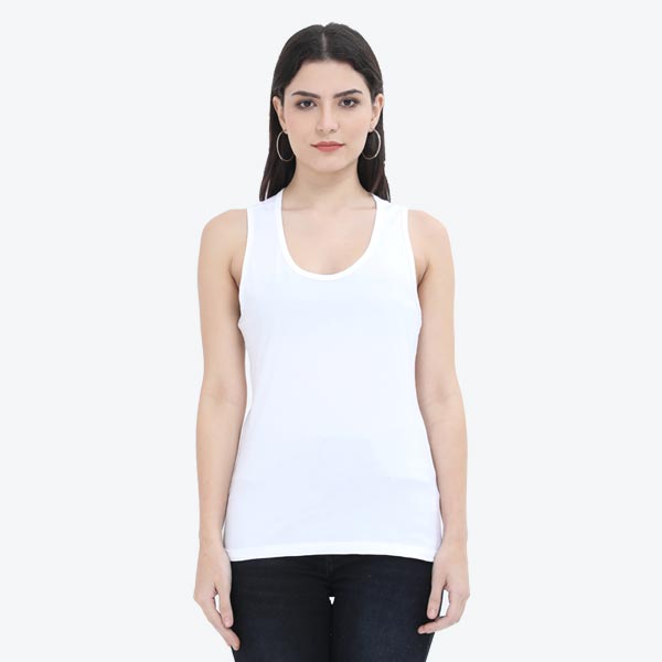 Customized Womens Tank Top S / White