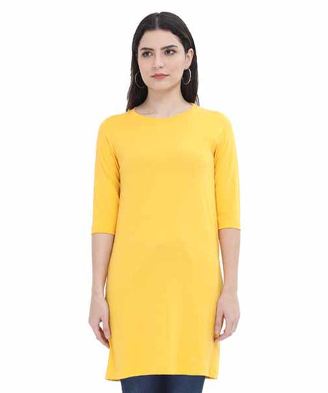 Long-Top T-Shirt S / Golden Yellow