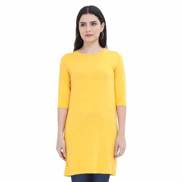 Long-Top T-Shirt S / Golden Yellow