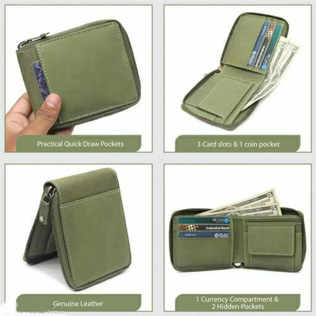 Leather Wallet green