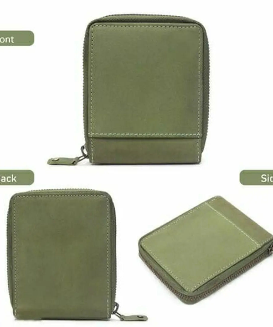 Leather Wallet green