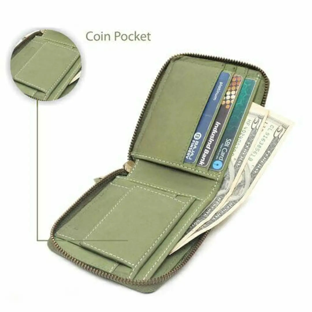 Leather Wallet green