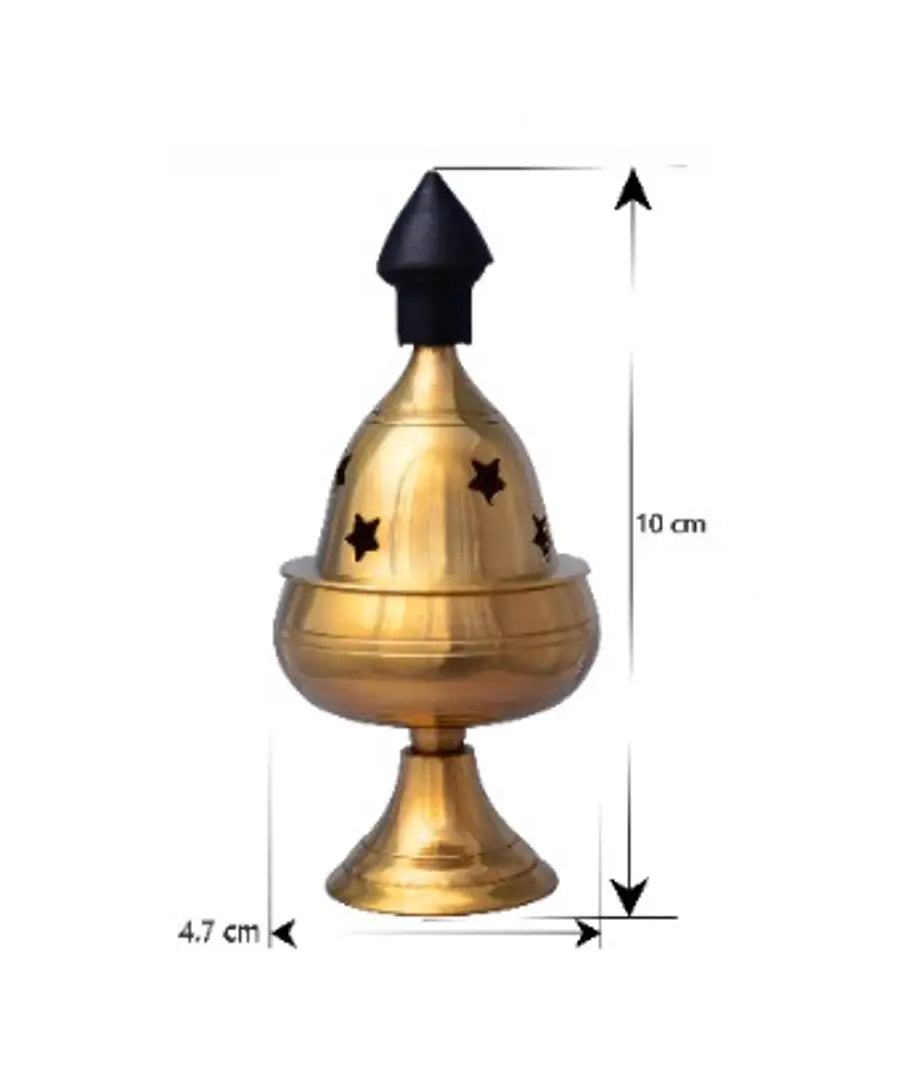 Diya Deep oil Lamp for pooja with Cap (Diameter 5 cm)