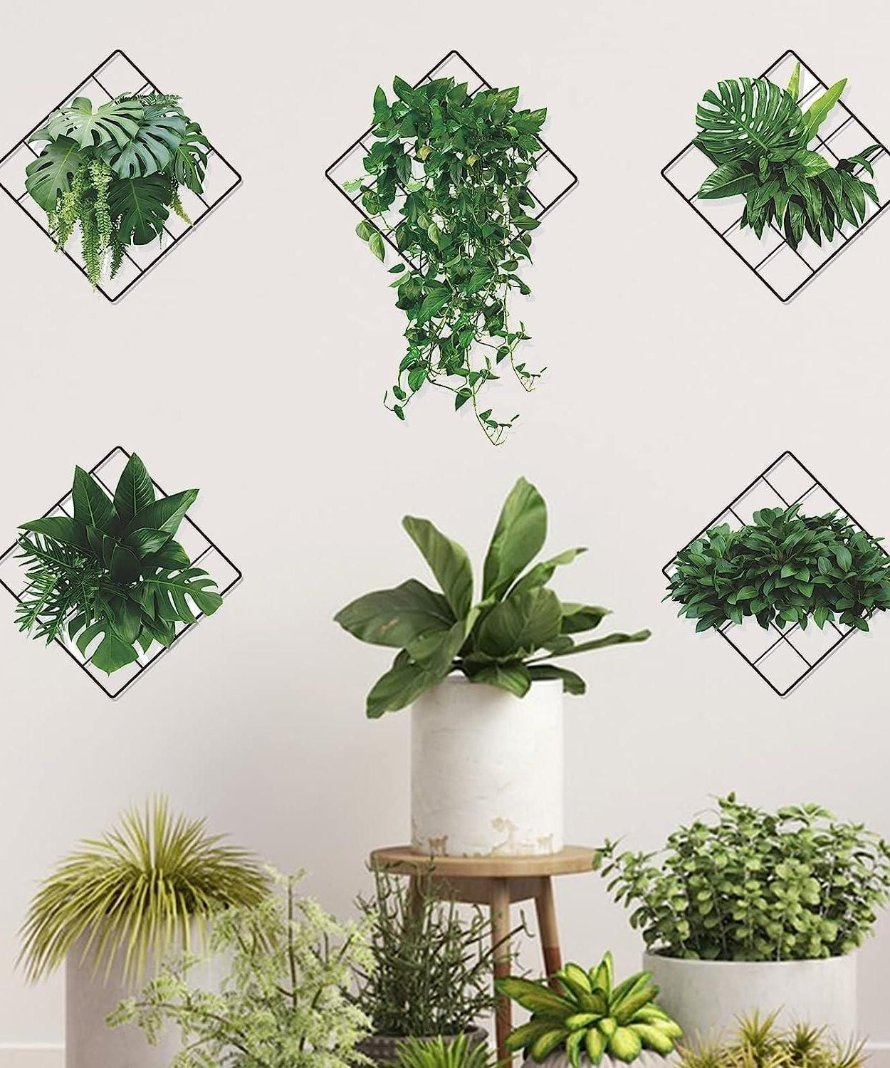 Leaves Design Vinyl  Wall Sticker (Set of 5)