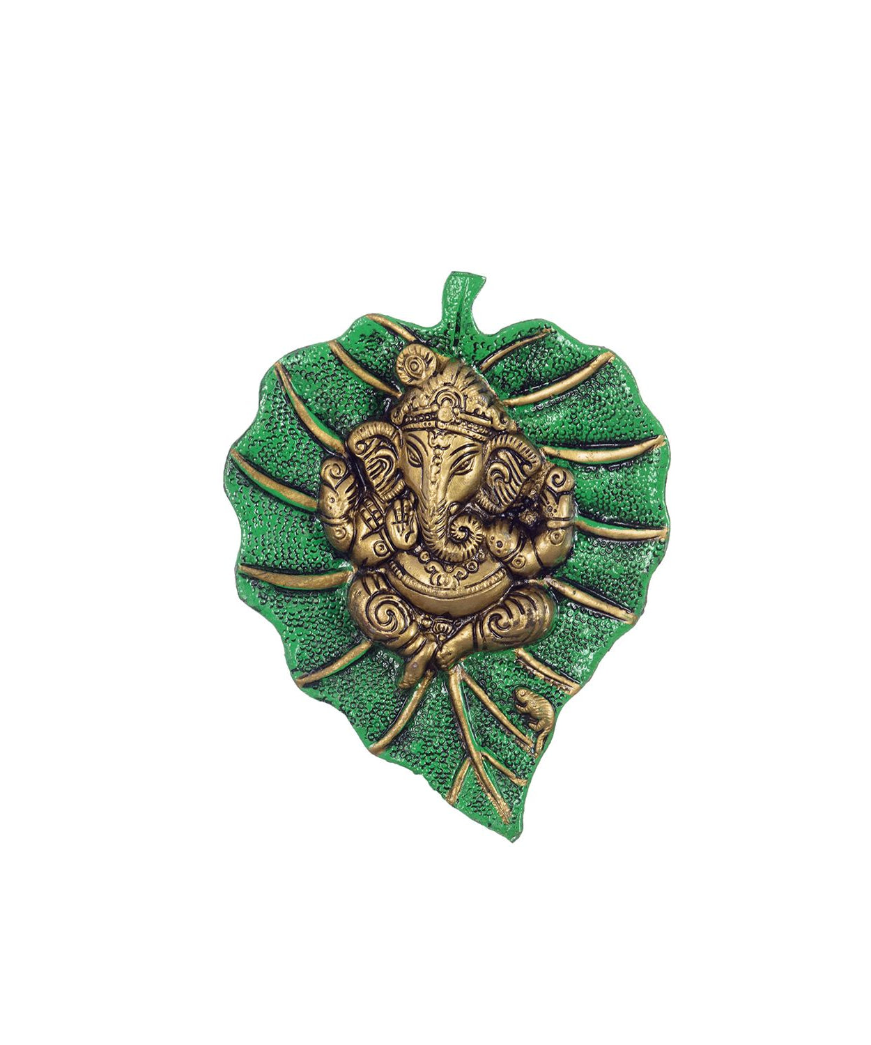 eCraftIndia Lord Ganesha on Green Leaf
