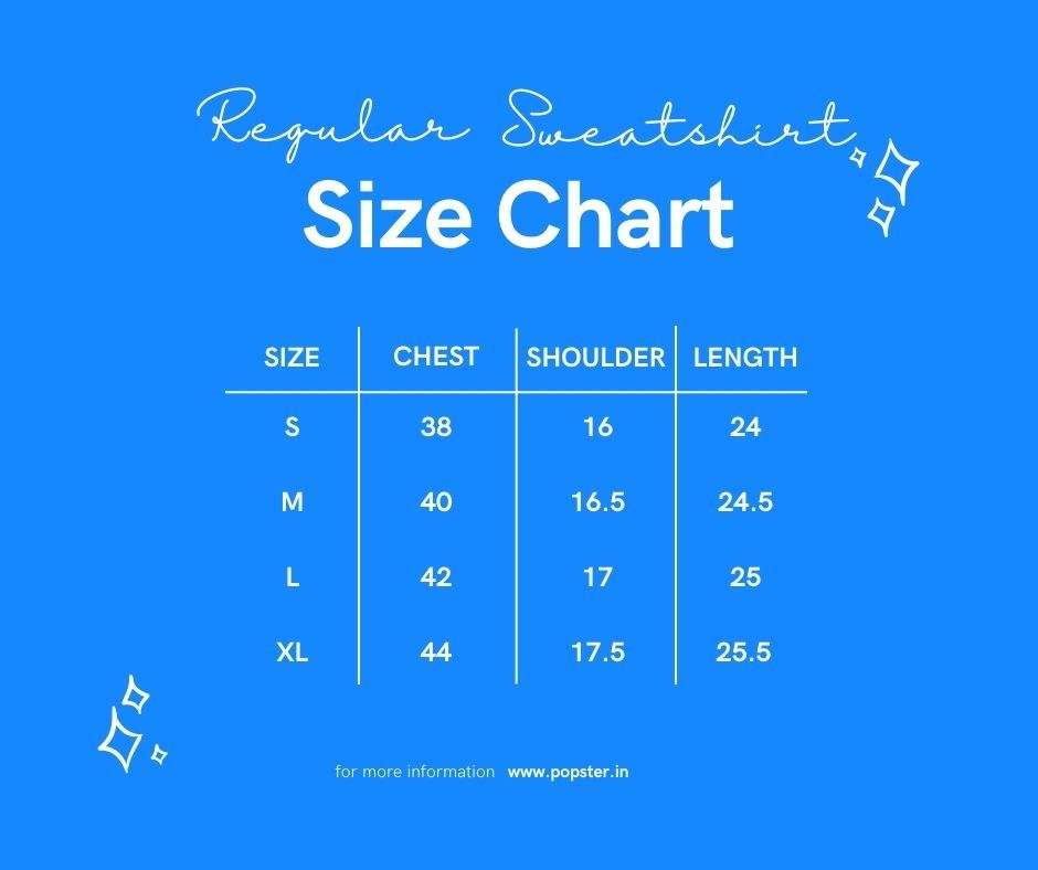 Popster Sky Blue Printed Fleece Hoody Regular Fit Long Sleeve Womens Sweatshirt