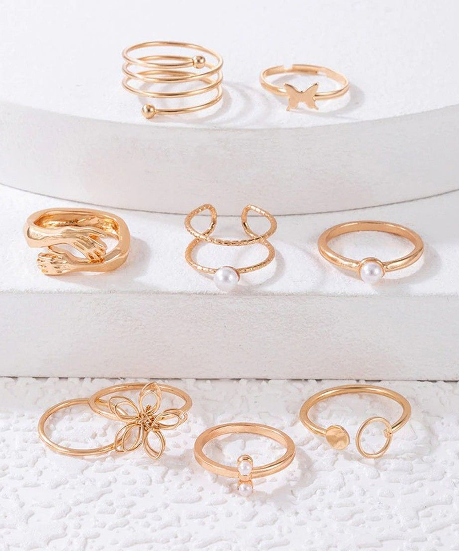 Combo Pack Of Rings(Pack Of 9)