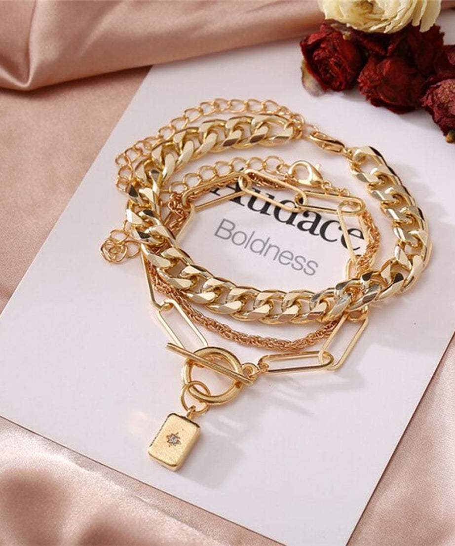 Beautiful American Diamond Bracelets ( Pack of 3)