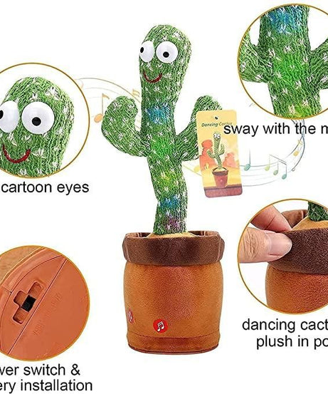 LED Musical Dancing & Mimicry Cactus Toy