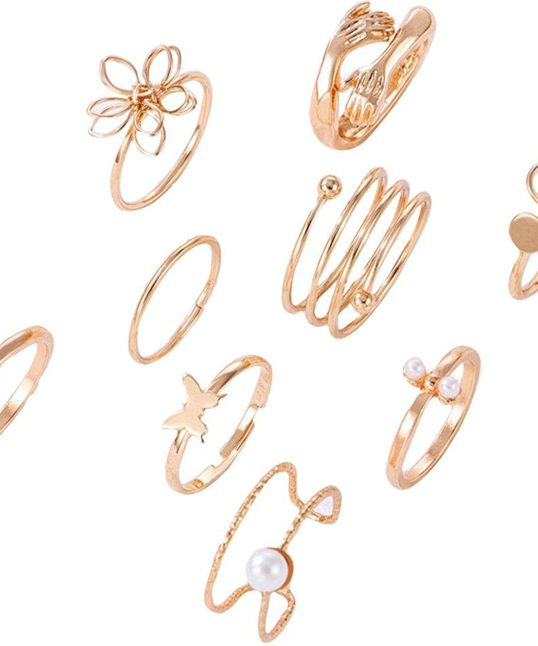 Combo Pack Of Rings(Pack Of 9)