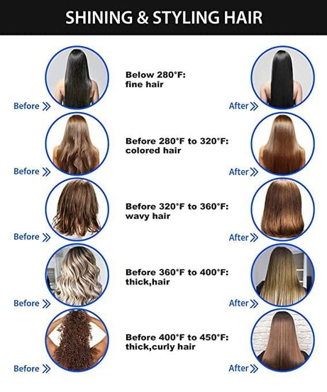 Professional Electric Hair Straightener Comb Brush