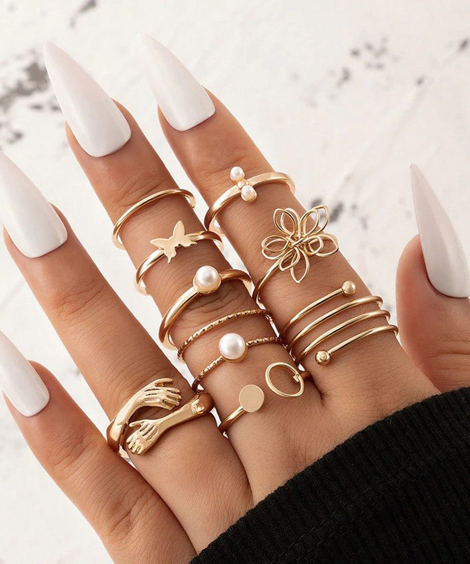 Combo Pack Of Rings(Pack Of 9)