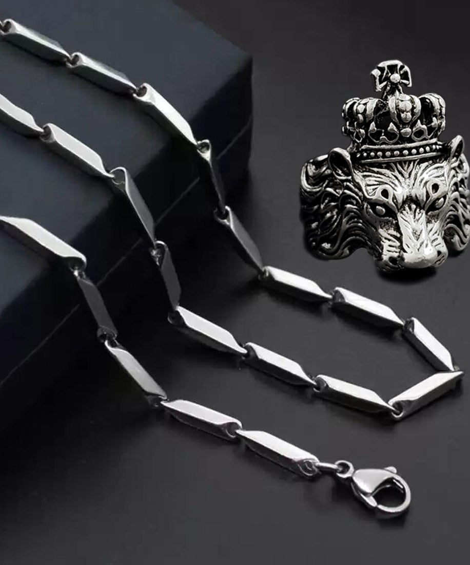 Silver plated chain with silver plated