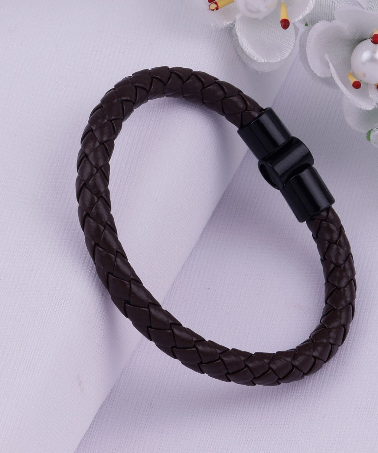 Leather Bracelet for Men Brown