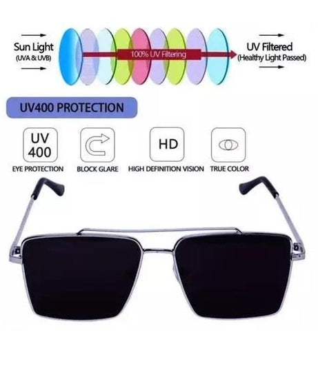 Sky Wing Square Latest Stylish UV Protected Sunglasses Unisex