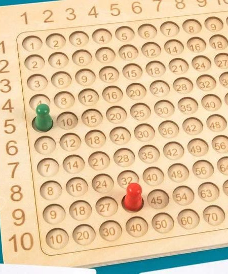 Wooden Multiplication Board Game