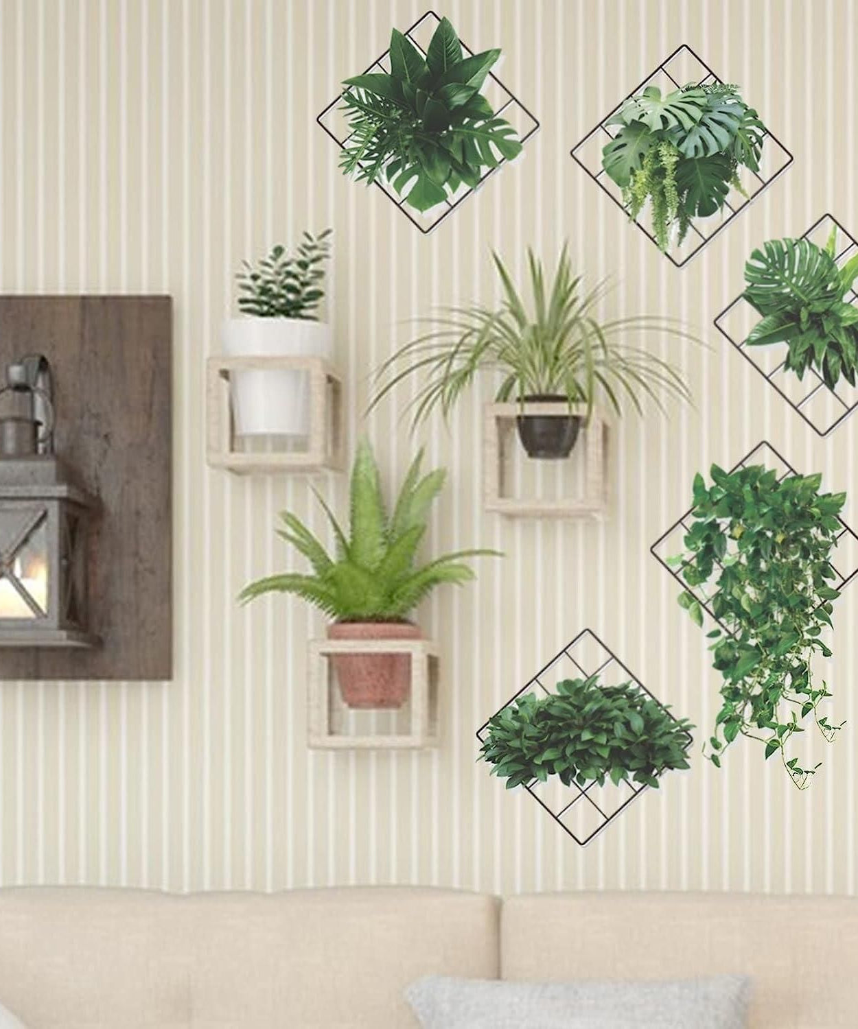 Leaves Design Vinyl  Wall Sticker (Set of 5)