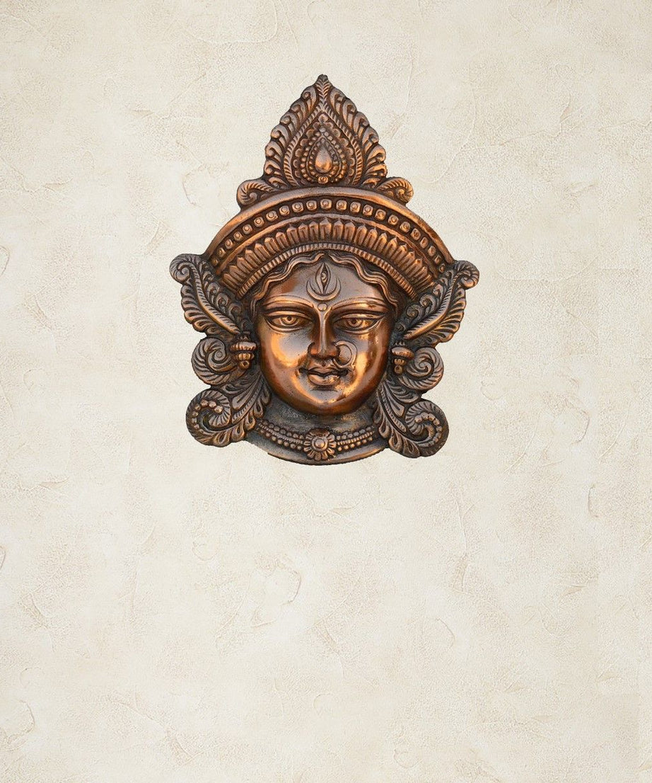 eCraftIndia Metal Goddess Durga Wall Hanging