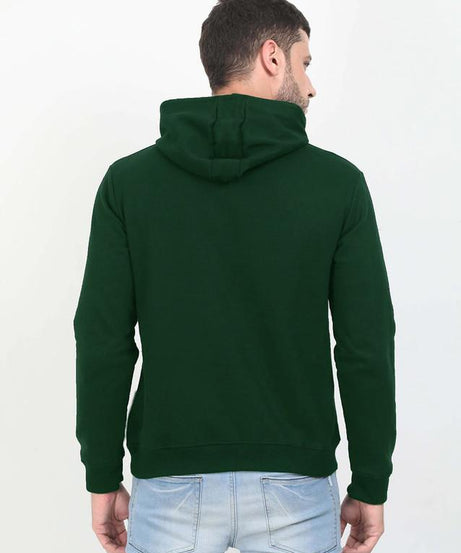 Cotton Solid Full Sleeves Mens Hoodie