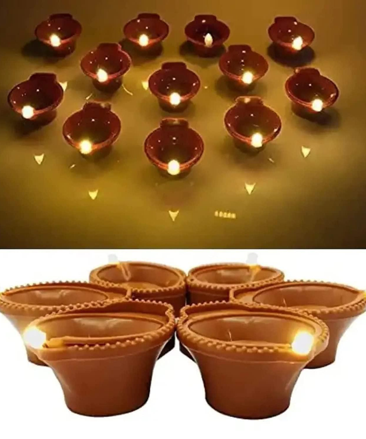 LED Light Water Sensor Diyas Plastic with, Ambient Lights, (Pack of 6/12/18/24)