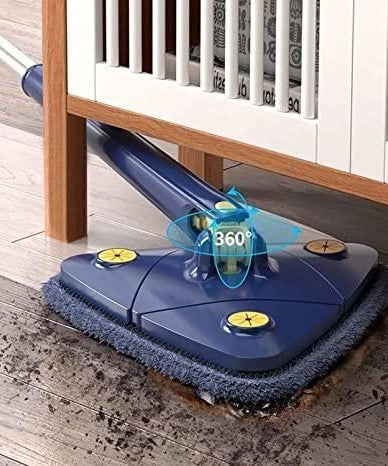 Blue Squeezing Triangle Cleaning Mop