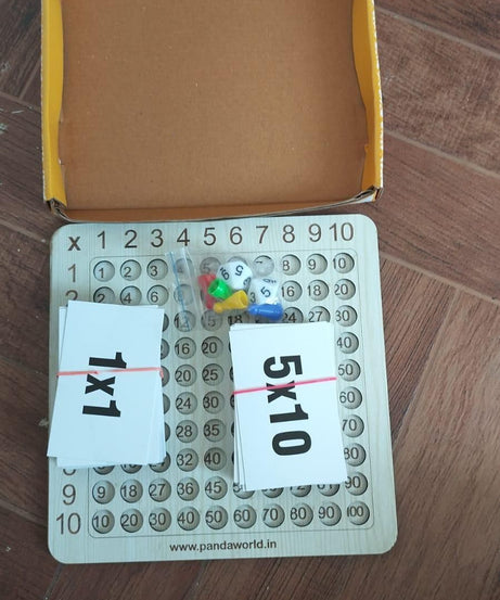 Wooden Multiplication Board Game