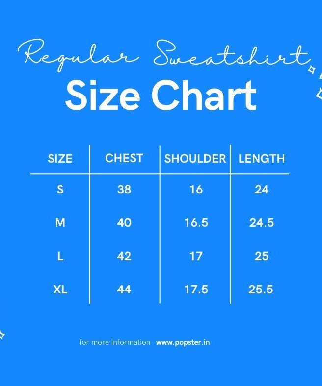 Popster Royal Blue Printed Fleece Hoody Regular Fit Long Sleeve Womens Sweatshirt