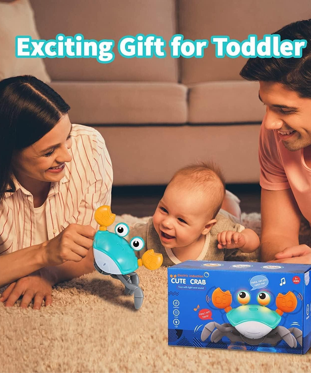 Cute Dancing Crab Toy with USB Rechargeable