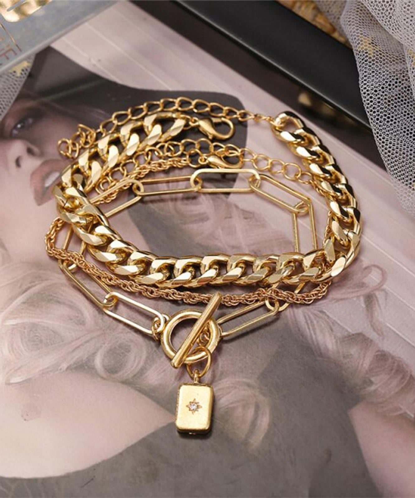 Beautiful American Diamond Bracelets ( Pack of 3)