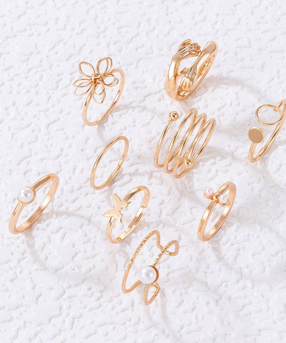 Combo Pack Of Rings(Pack Of 9)