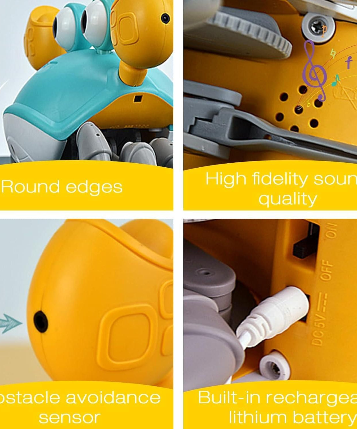 Cute Dancing Crab Toy with USB Rechargeable