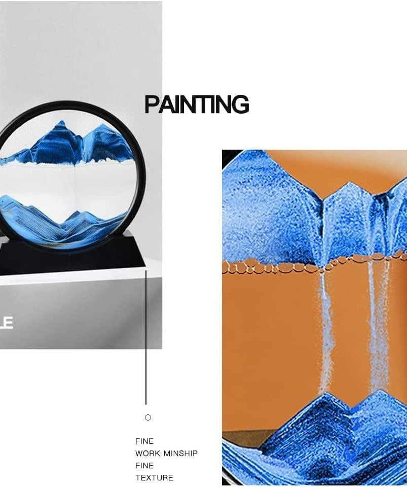 Relaxing Kinetic Sandscape Art Table Desk