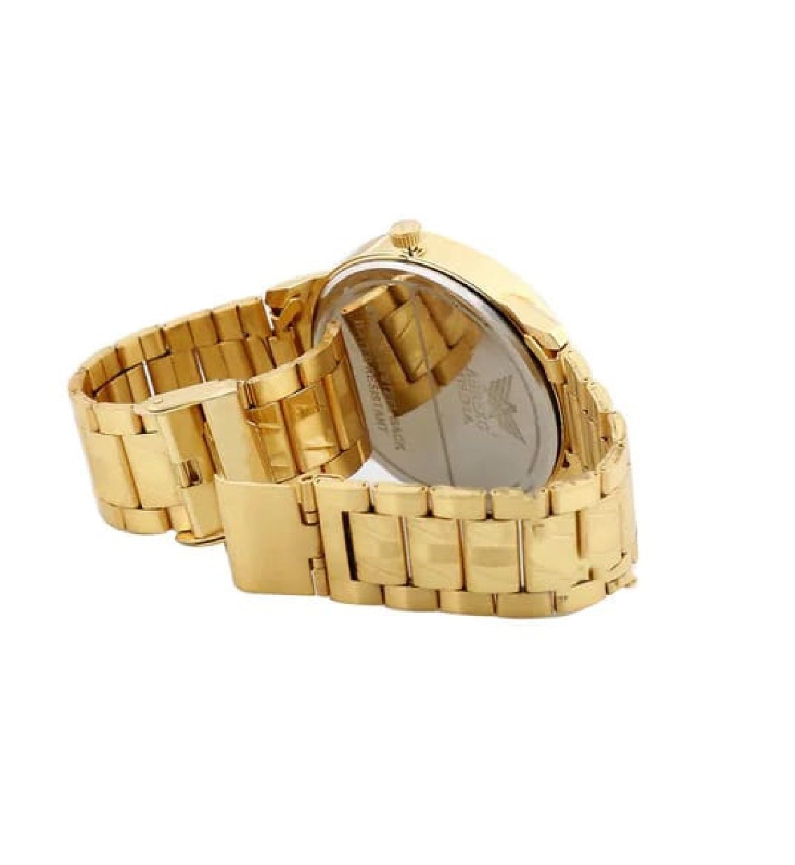 Fidato Men's Analog Stainless Steel Golden Watch