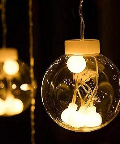 LED Wish Ball Curtain Light Fairy (White)