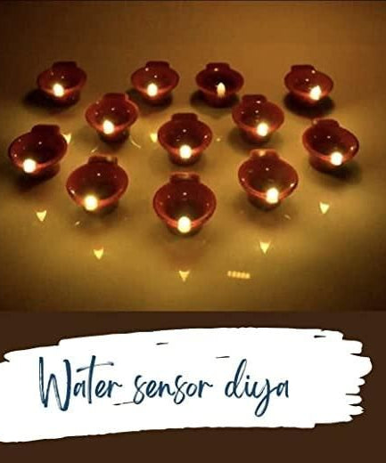 LED Light Water Sensor Diyas Plastic with, Ambient Lights, (Pack of 6/12/18/24)