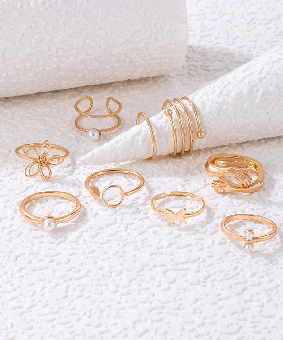 Combo Pack Of Rings(Pack Of 9)