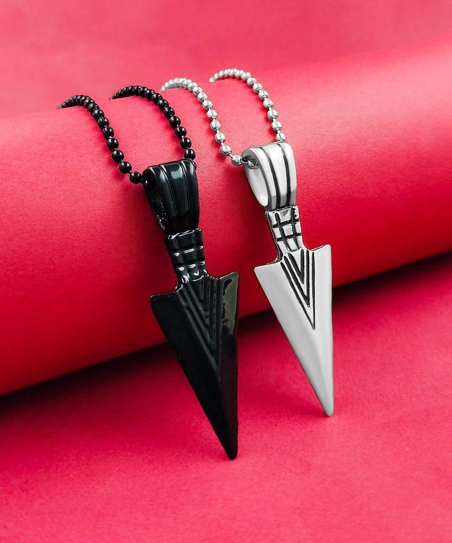 Silver- Black Locket Pendant