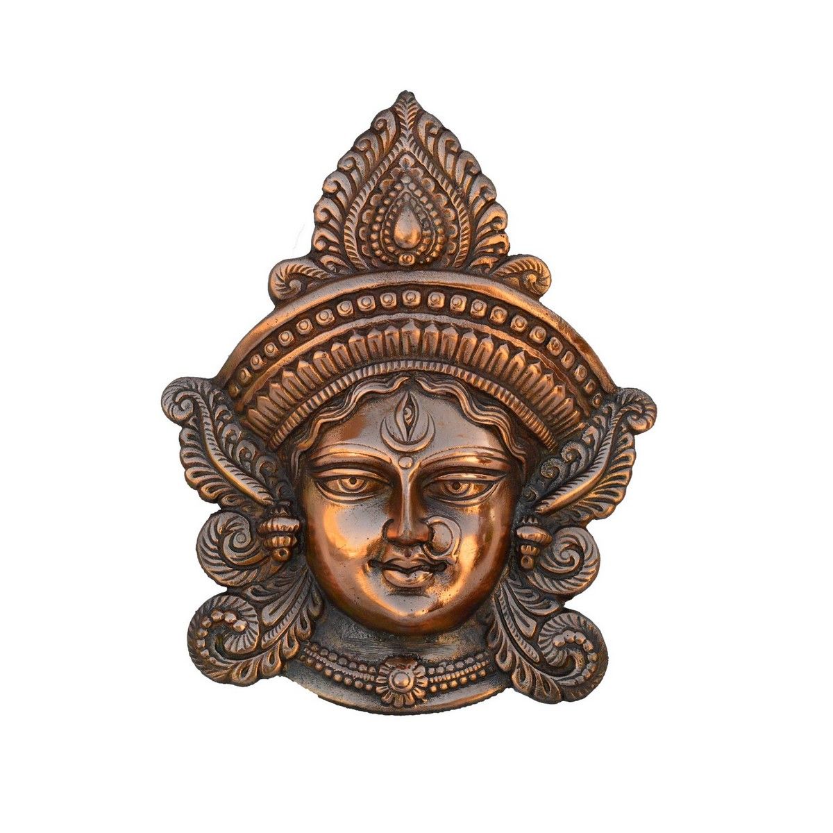 eCraftIndia Metal Goddess Durga Wall Hanging