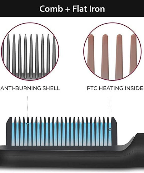 Professional Electric Hair Straightener Comb Brush