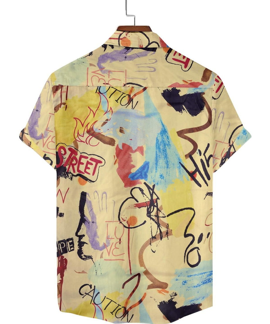 Rayon Printed Half Sleeves Regular Fit Mens Casual Shirt