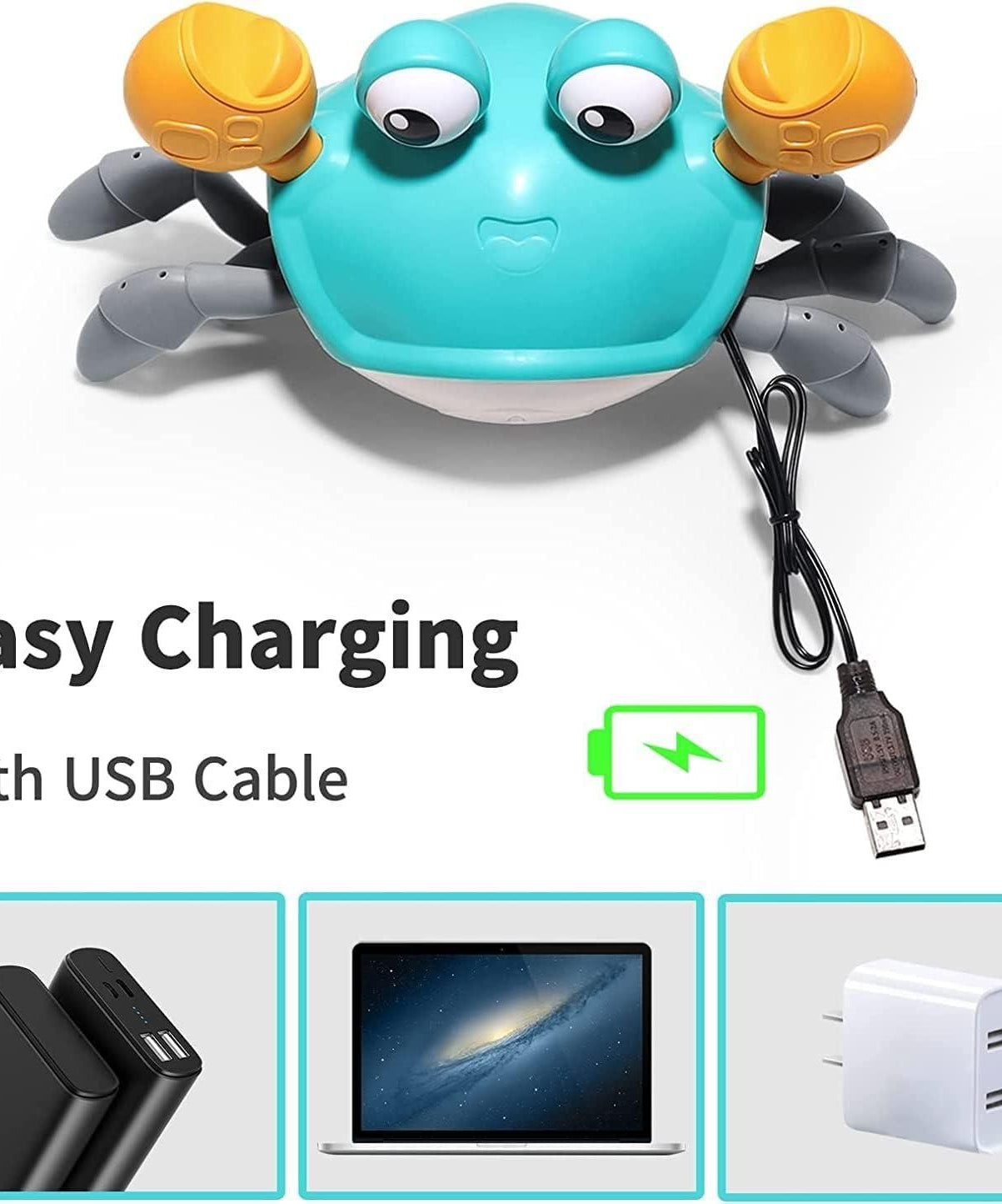 Cute Dancing Crab Toy with USB Rechargeable
