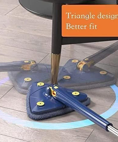 Blue Squeezing Triangle Cleaning Mop