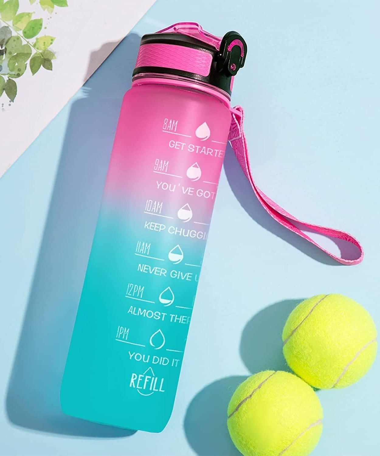 Sport Print Water Bottle Gym Water Bottle For Outdoor