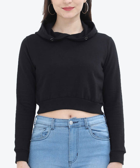 Front Customized Crop Hoodies