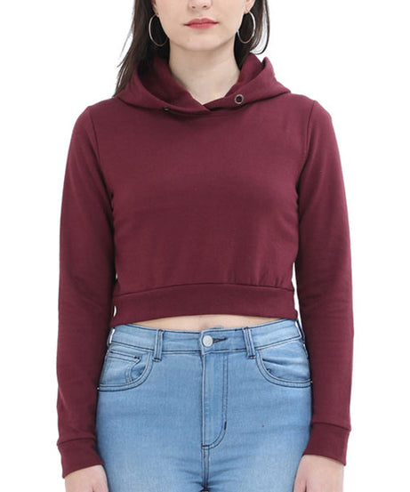 Front Customized Crop Hoodies