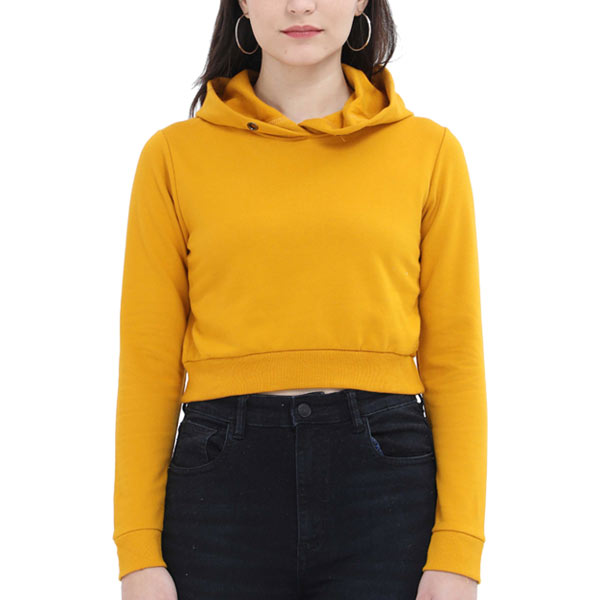 Front Customized Crop Hoodies