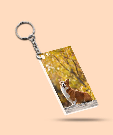 Customizable Fully Acrylic Keychain.