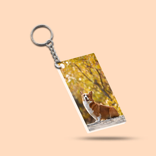 Customizable Fully Acrylic Keychain.
